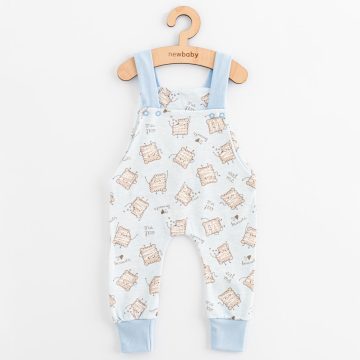 Baba pamut kantáros nadrág New Baby Biscuits kék