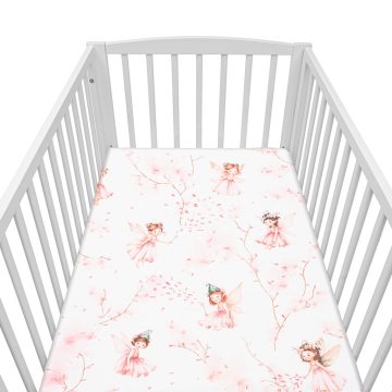   Pamut kiságyba való lepedő pamut New Baby Tündér 120x60 cm