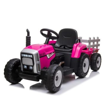   Baby Mix Erick elektromos traktor rózsaszín távirányítóval