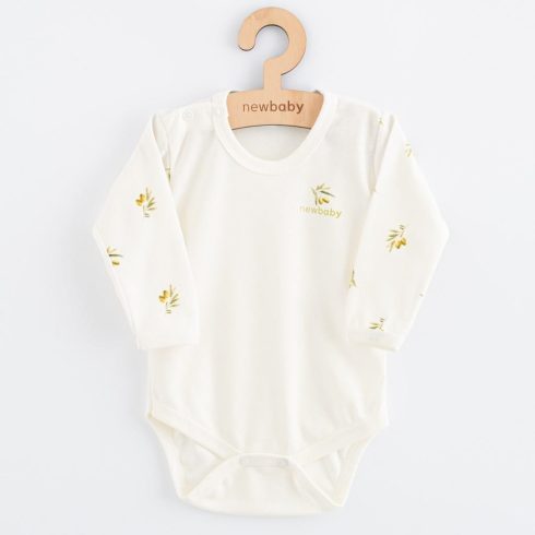 Baba Biopamut hosszú ujjú body New Baby Olives