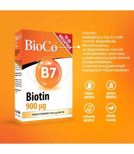 BioCo Biotin 900µg MEGAPACK 90 Tabletten