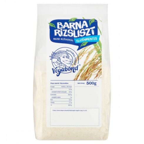 Vegabond Barna rizsliszt 500g gluténmentes