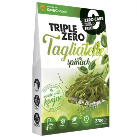 Triple Zero Spinat-Konjaknudeln (breit geschnitten), 270 g
