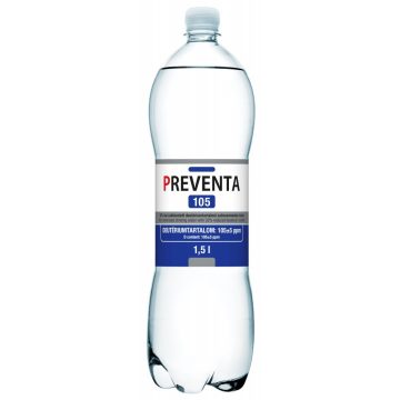   Preventa 105 csökkentett deutérium tartalmú szénsavmentes ivóvíz 1,5l DRS