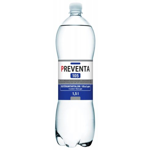 Preventa 105 csökkentett deutérium tartalmú szénsavmentes ivóvíz 1,5l DRS