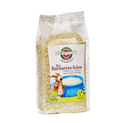 BIO gluténmentes barnarizs kása 200g BiOrganik