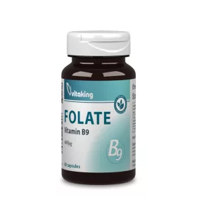   Vitaking Folat – Vitamin B9 400 µg (60) Kapseln, organisches Folat
