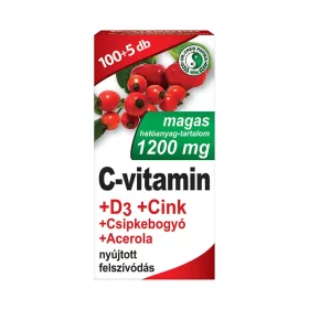   Dr. Chen Vitamin C 1200 mg + Vitamin D3 + Zink + Hagebutte + Acerola, 105 Tabletten