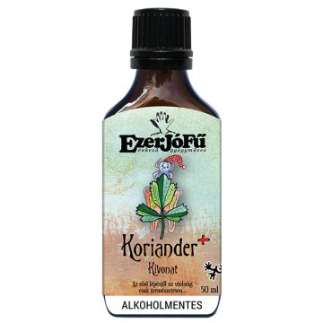   EzerJóFű Koriander+ kivonat 50ml alkoholmentes, növényi glicerinnel