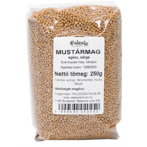 Paleolit Mustármag egész sárga 250g White mustard - Sinapis Alba