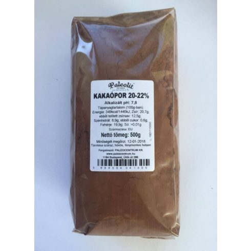 Paleolit Kakaópor 20-22% Alkalizált 500g holland típusú webshop termék
