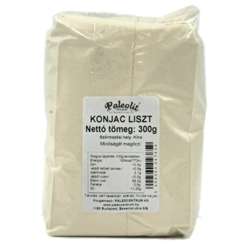 Paleolit Konjac liszt 300g 120-200 mesh glükomannán tartalom min 90%