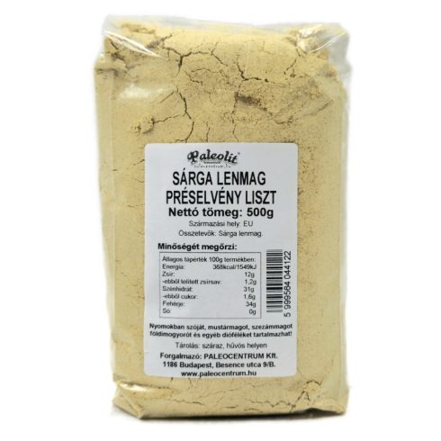 Paleolit Sárga lenmagliszt 500g préselvényből