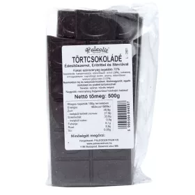 Paleolit ​​Zartbitterschokolade mit Erythrit, 500 g Saft