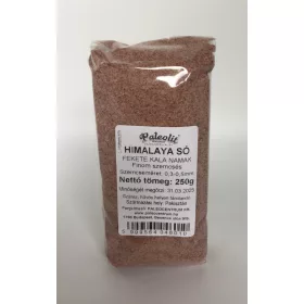   Paläolithisches Himalaya-Salz, schwarz, 250 g, fein (0,3–0,5 mm), Kala Namak