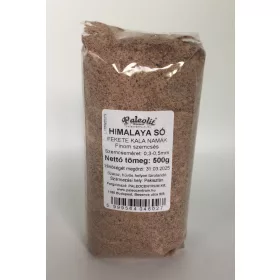  Paläolithisches Himalaya-Salz, schwarz, 500 g, fein (0,3–0,5 mm), Kala Namak