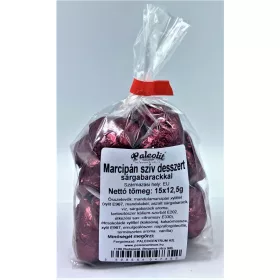 Paleolit ​​Marzipanherz 15 x 12,5 g mit gelbem Pfirsich
