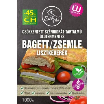   Szafi Free Csökkentett CH-tartalmú gluténmentes bagett/zsemle lisztkev. 1kg