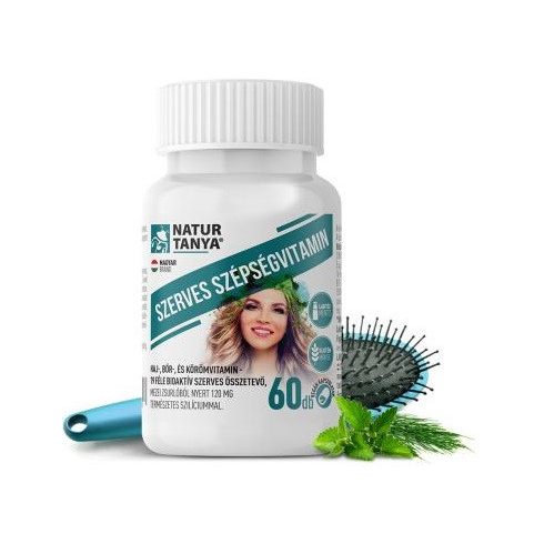 Natur Tanya® Szerves szépségvitamin 60db kapszula haj, bőr köröm vitamin