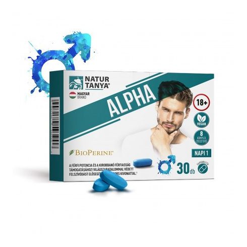 Natur Tanya® ALPHA 30 filmtabletta férfi potencia és kirobbanó férfiasság