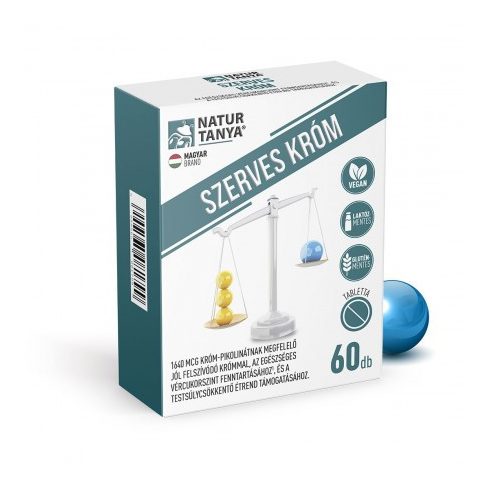 Natur Tanya® Szerves Króm 200mcg 60db tabletta