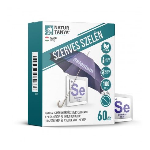 Natur Tanya® Szerves Szelén 100mcg 60db tabletta
