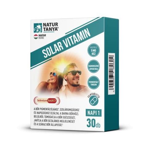 Natur Tanya® Solar vitamin 30db tabletta napozóvitamin