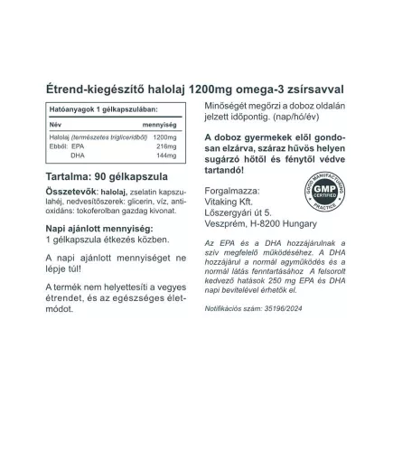 Vitaking Omega-3 1200mg (90) Weichkapseln