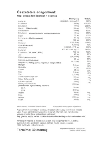 Vitaking 365 Plusz Multivitamin csomag 30 napi adag