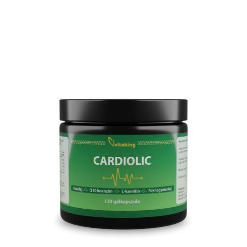 Vitaking Cardiolic (120) gélkapszula Halolaj + Q10 + L-karnitin + Fokhagyma
