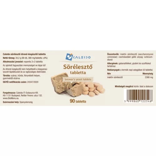 Caleido Brauhefetabletten, 90 Stück