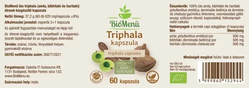 BioMenu BIO Triphala Kapseln, 60 Stück
