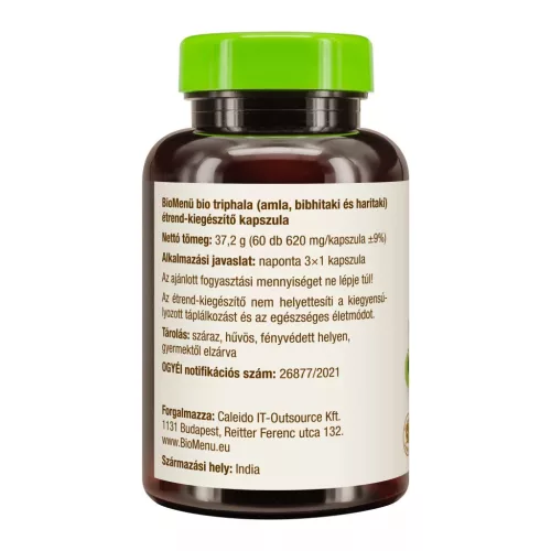 BioMenu BIO Triphala Kapseln, 60 Stück