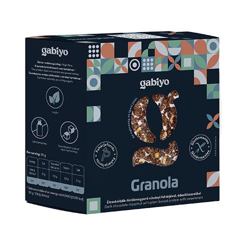 Gabiyo Granola Étcsokoládé-törökmogyoró 275g