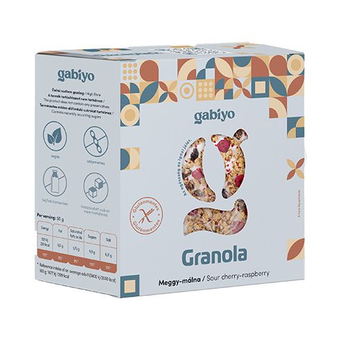 Gabiyo Granola Meggy-málna 275g