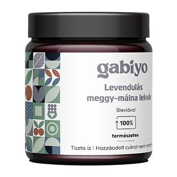 Gabiyo Levendulás meggy-málna lekvár 200g szőlőmusttal