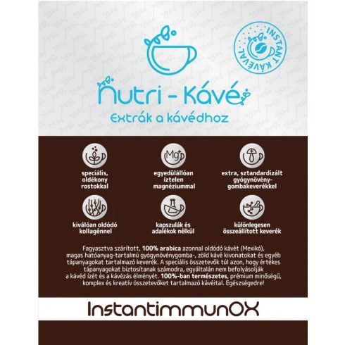 Nutri-Kávé instant kávéval 180g InstantimmunOX