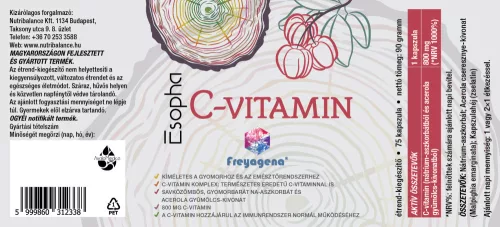 Freyagena Esopha Vitamin C 800 mg 75 Kapseln