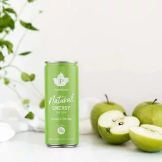 Puhdistamo Natural Energy 330ml natürliches Energiegetränk mit grünem Apfelgeschmack DRS