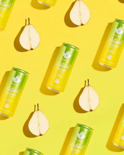 Puhdistamo Natural Energy 330ml Birne-Limonaden-Geschmack, natürliches Energiegetränk DRS