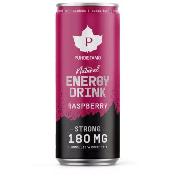   Puhdistamo Natural energy 330ml málna ízű természetes energiaital DRS