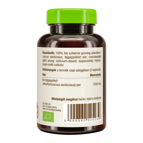 BioMenu BIO Ginseng Kapseln Sibirischer Ginseng 60 Stück