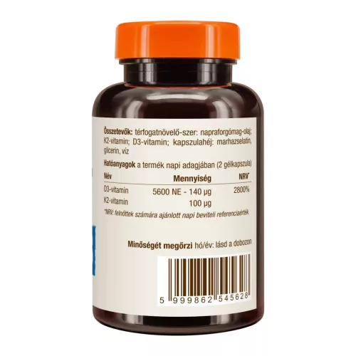 Caleido Vitamin K2 + D3 Gelkapseln, 90 Stück