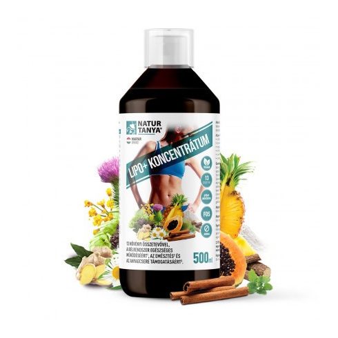 Natur Tanya® LIPO+ koncentrátum 500ml a bélrendszer egészséges működéséért