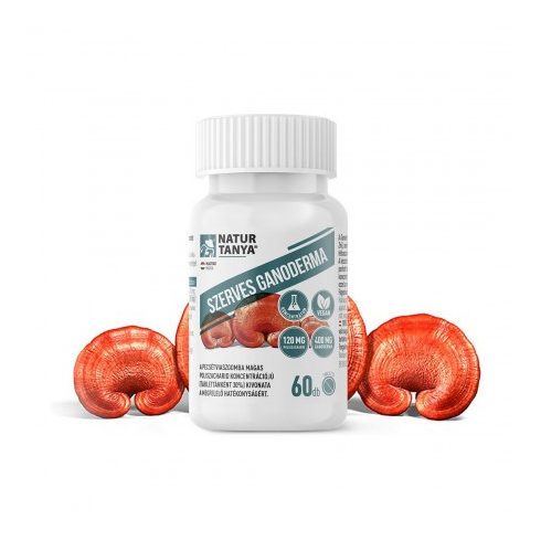 Natur Tanya® Szerves Ganoderma pecsét viaszgomba kivonat 60db tabletta