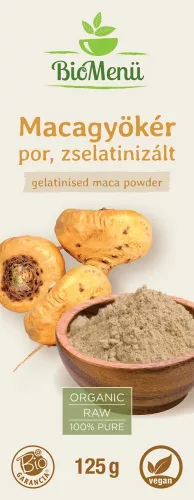 BioMenu BIO Maca-Wurzelpulver 125g Gelatine