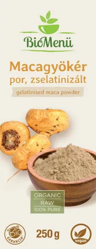 BioMenu BIO Maca-Wurzelpulver 250g Gelatine