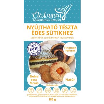   Éléskamra Nyújtható tészta édes sütikhez CH csökkentett lisztkeverék 185g (Paleo)