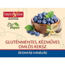   Heidelbeer-Vanille-Shortbread-Kekse 150g Tiszta Tázek glutenfrei, handwerklich hergestellt