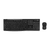 Logitech MK270 HUN schwarze kabellose Tastatur + Maus
